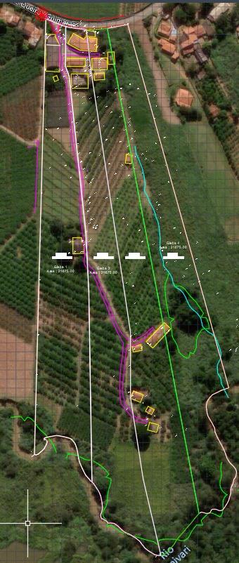 Mapeamento e georreferenciamento de imóvel